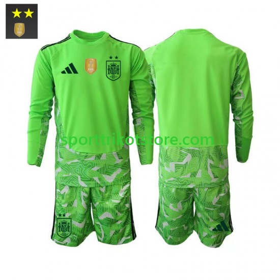 Spanien Kinderset Ausweich trikot 2026-2027 Langarm Torwart