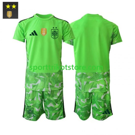 Spanien Kinderset Ausweich trikot 2026-2027 Kurzarm Torwart