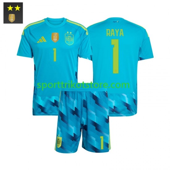 Spanien Kinderset Heim trikot 2026-2027 Kurzarm Torwart David Raya 1