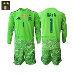 Spanien Kinderset Ausweich trikot 2026-2027 Langarm Torwart David Raya 1