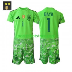 Spanien Kinderset Ausweich trikot 2026-2027 Kurzarm Torwart David Raya 1