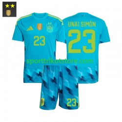 Spanien Kinderset Heim trikot 2026-2027 Kurzarm Torwart Unai Simon 23