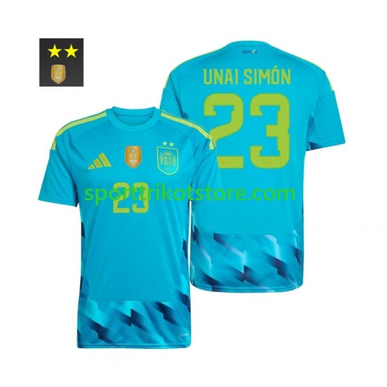 Spanien Herren Heim trikot 2026-2027 Kurzarm Torwart Unai Simon 23