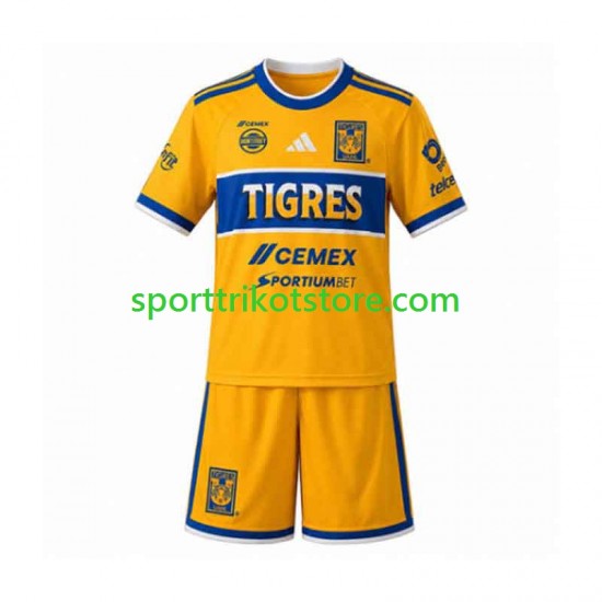 UANL Tigres Kinderset Heim trikot 2026-2027 Kurzarm
