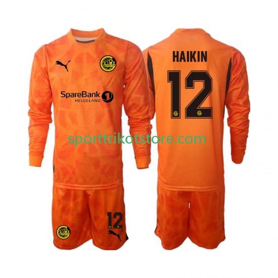 FK Bodø/Glimt  Kinderset Auswärts trikot 2025 Langarm Torwart Nikita Haikin 12