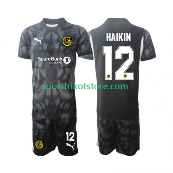 FK Bodø/Glimt  Kinderset Heim trikot 2025 Kurzarm Torwart Nikita Haikin 12