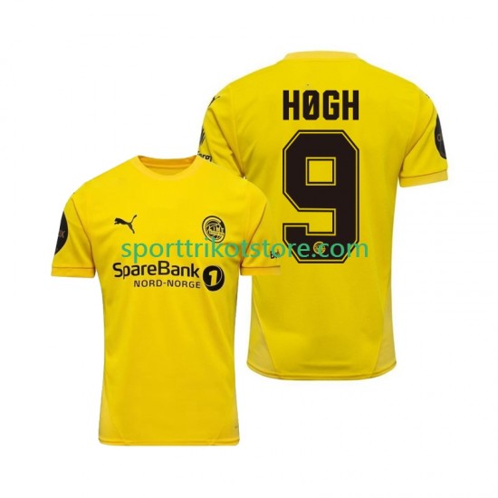 FK Bodø/Glimt Herren Heim trikot 2025 Kurzarm Kasper Hogh 9