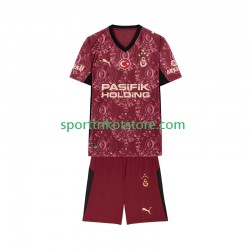 Galatasaray Kinderset Ausweich trikot 2025-2026 Kurzarm