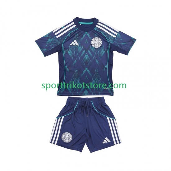 Leicester City Kinderset Auswärts trikot 2025-2026 Kurzarm