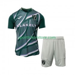 Norwich City Kinderset Auswärts trikot 2025-2026 Kurzarm
