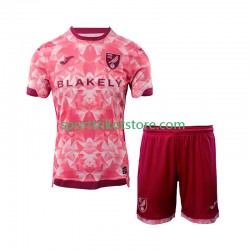 Norwich City Kinderset Ausweich trikot 2025-2026 Kurzarm