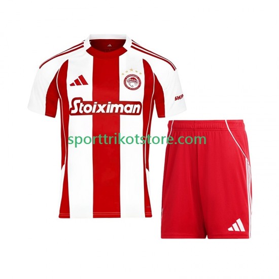 Olympiacos Kinderset Heim trikot 2025-2026 Kurzarm