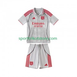 Olympique Lyon Kinderset Ausweich trikot 2025-2026 Kurzarm