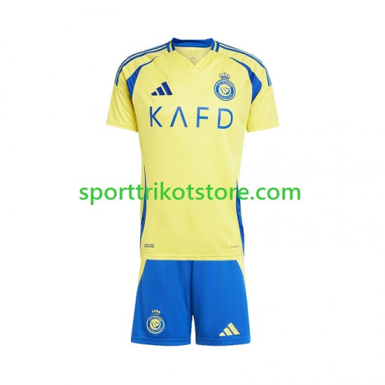 Kinderset Heim trikot 2024-2025 Kurzarm Al Nassr