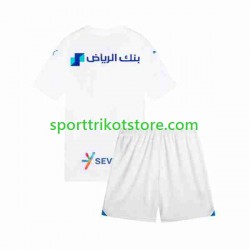 Kinderset Auswärts trikot 2023-2024 Kurzarm Al-Hilal