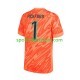 England Herren Orange Heim trikot Euro 2024 Kurzarm Torwart Pickford 1