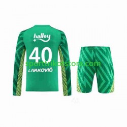 Heim 2023-2024 Langarm Torwart Fenerbahce Livakovic 40 Footbal Kit