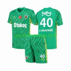 Heim 2023-2024 Kurzarm Torwart Fenerbahce Livakovic 40 Footbal Kit