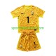 Frankreich Kinderset Gelb Heim trikot Euro 2024 Kurzarm Torwart Hugo Lloris 1