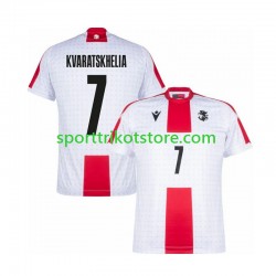 Herren Heim trikot Euro 2024 Kurzarm Georgia Kvaratskhelia 7