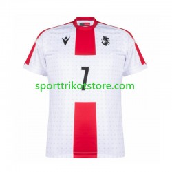 Herren Heim trikot Euro 2024 Kurzarm Georgia Kvaratskhelia 7