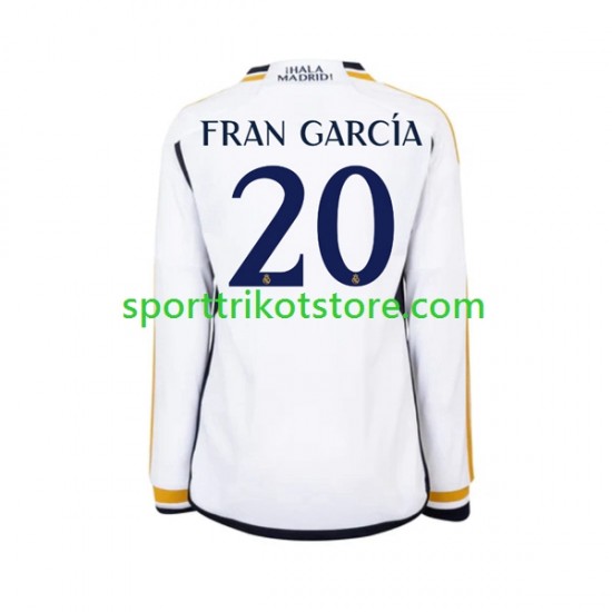 Real Madrid Herren Heim trikot 2023-2024 Langarm Fran Garcia 20