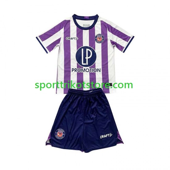 Kinderset Heim trikot 2023-2024 Kurzarm Toulouse Kinderset Heim trikot 2023-2024 Kurzarm Toulouse