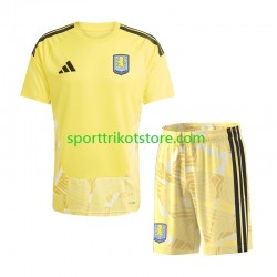Aston Villa Kinderset Heim trikot 2027-2028 Kurzarm Torwart