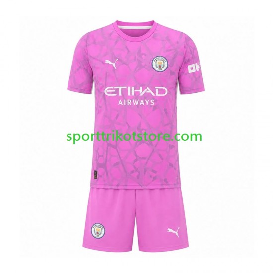 Manchester City Kinderset Auswärts trikot 2027-2028 Kurzarm Torwart