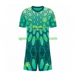 Manchester City Kinderset Heim trikot 2027-2028 Kurzarm Torwart