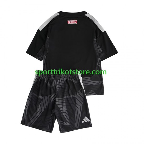 Manchester United Kinderset Heim trikot 2027-2028 Kurzarm Torwart