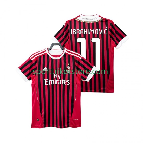 Retro AC Mailand Herren Heim trikot 2011 Kurzarm Zlatan IBRAHIMOVIC 11 2012 Retro AC Mailand Herren Heim trikot 2011 Kurzarm Zlatan IBRAHIMOVIC 11 2012