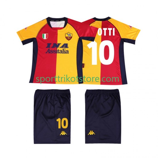Retro AS Rom Kinderset Heim trikot Kurzarm TOTTI 10 2001 Retro AS Rom Kinderset Heim trikot Kurzarm TOTTI 10 2001