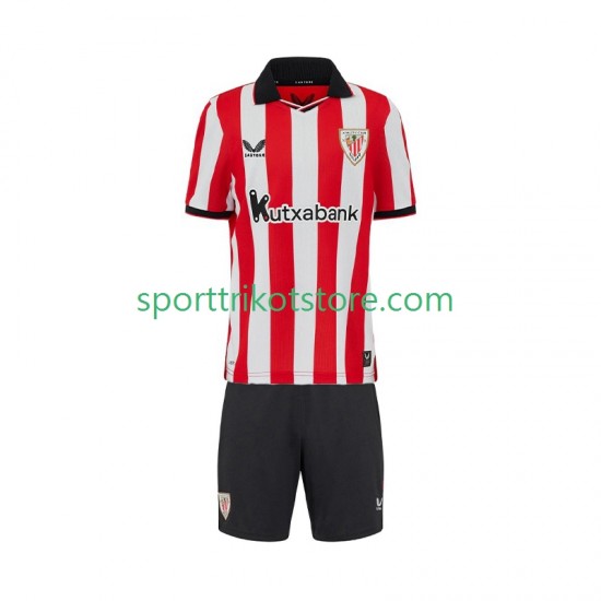 Athletic Bilbao Kinderset Heim trikot 2025-2026 Kurzarm Athletic Bilbao Kinderset Heim trikot 2025-2026 Kurzarm