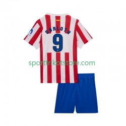 Atlético Madrid Kinderset Heim trikot 2025-2026 Kurzarm Alexander Sorloth 9