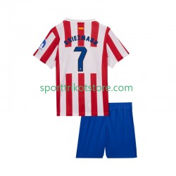 Atlético Madrid Kinderset Heim trikot 2025-2026 Kurzarm Antoine Griezmann 7