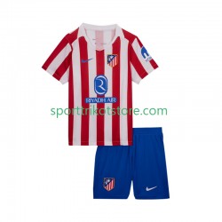 Atlético Madrid Kinderset Heim trikot 2025-2026 Kurzarm