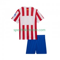 Atlético Madrid Kinderset Heim trikot 2025-2026 Kurzarm