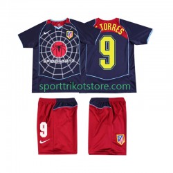 Retro Atlético Madrid Kinderset Auswärts trikot 2004 Kurzarm F TORRES 9 2005
