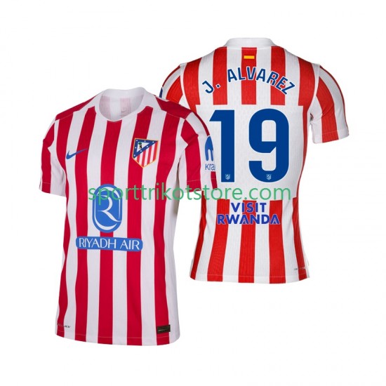Atlético Madrid Herren Heim trikot 2025-2026 Kurzarm Julian Alvarez 19 Atlético Madrid Herren Heim trikot 2025-2026 Kurzarm Julian Alvarez 19