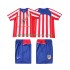 Retro Atlético Madrid Kinderset Heim trikot 2004 Kurzarm 2005