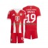 FC Bayern München Kinderset Heim trikot 2025-2026 Kurzarm Alphonso Davies 19
