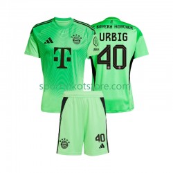 FC Bayern München Kinderset Heim trikot 2025-2026 Kurzarm Torwart Jonas Urbig 40