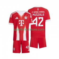 FC Bayern München Kinderset Heim trikot 2025-2026 Kurzarm Jamal Musiala 42