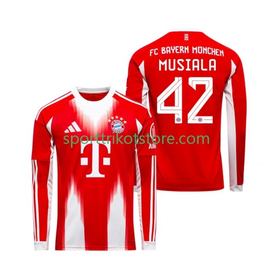 FC Bayern München Herren Heim trikot 2025-2026 Langarm Jamal Musiala 42 FC Bayern München Herren Heim trikot 2025-2026 Langarm Jamal Musiala 42