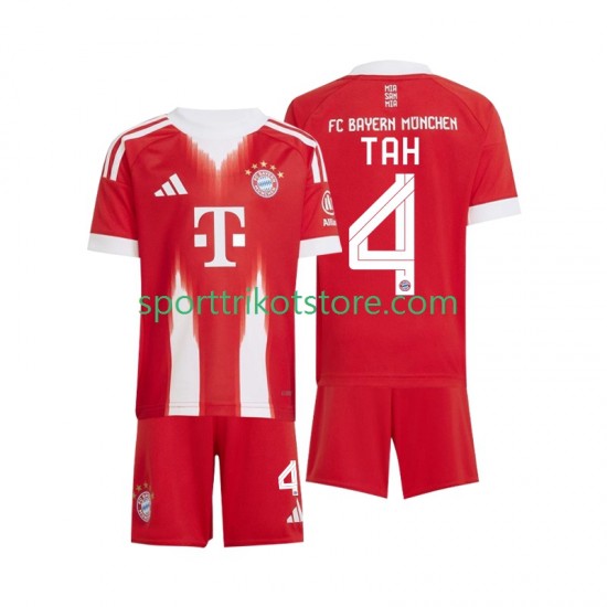 FC Bayern München Kinderset Heim trikot 2025-2026 Kurzarm Jonathan Tah 4 FC Bayern München Kinderset Heim trikot 2025-2026 Kurzarm Jonathan Tah 4