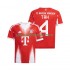 FC Bayern München Herren Heim trikot 2025-2026 Kurzarm Jonathan Tah 4