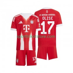 FC Bayern München Kinderset Heim trikot 2025-2026 Kurzarm Michael Olise 17