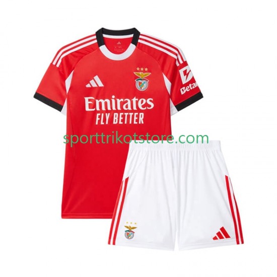 Benfica Kinderset Heim trikot 2025-2026 Kurzarm Benfica Kinderset Heim trikot 2025-2026 Kurzarm