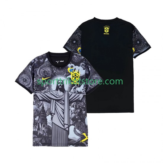 Brasilien Herren Heim trikot 2024 Kurzarm Cheist the Redeemer Brasilien Herren Heim trikot 2024 Kurzarm Cheist the Redeemer